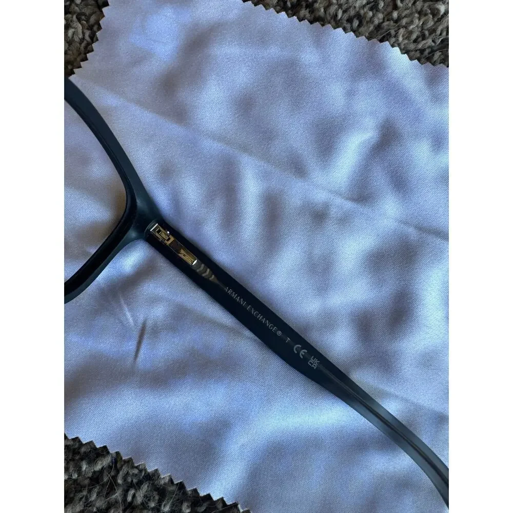 Armani Exchange Eyeglass Frames AX3029 Matte Black Rectangular 54-17-140